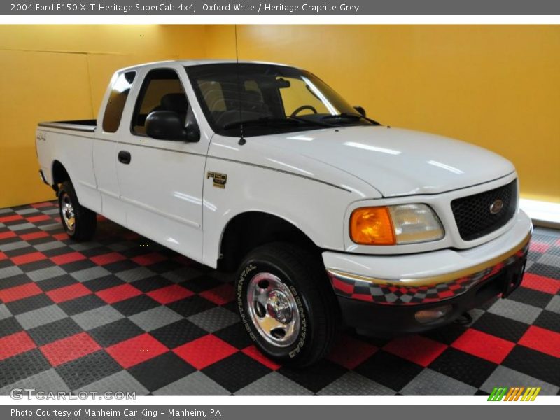 Oxford White / Heritage Graphite Grey 2004 Ford F150 XLT Heritage SuperCab 4x4