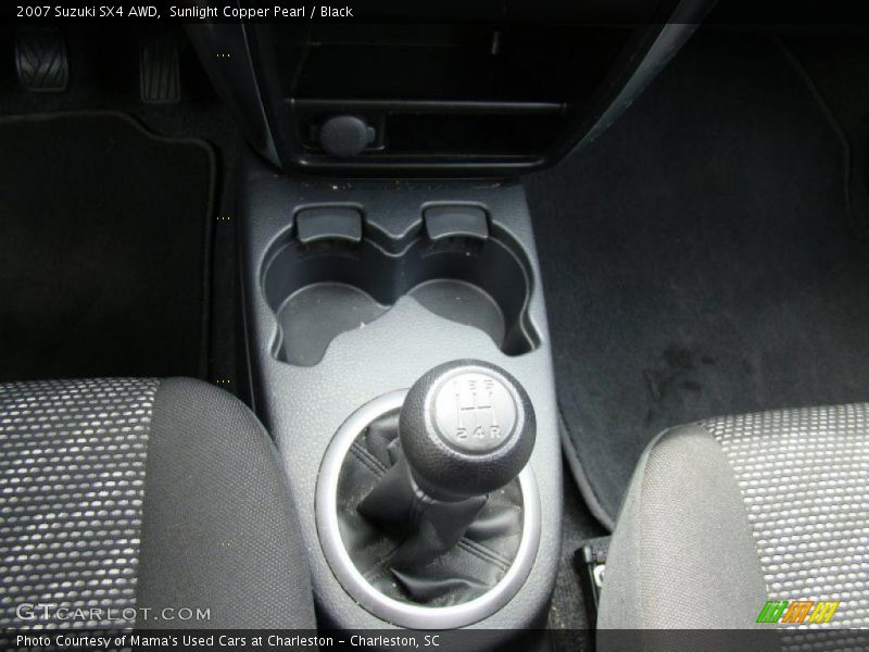 Sunlight Copper Pearl / Black 2007 Suzuki SX4 AWD