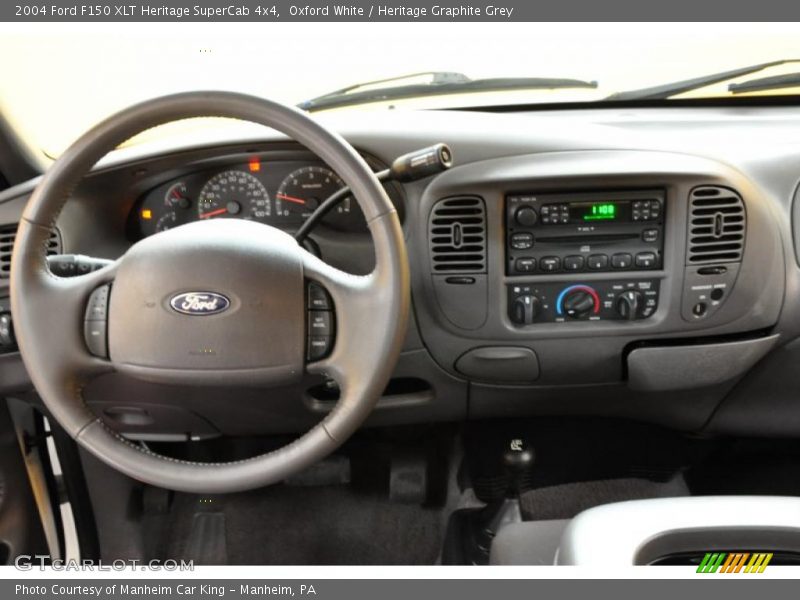 Oxford White / Heritage Graphite Grey 2004 Ford F150 XLT Heritage SuperCab 4x4