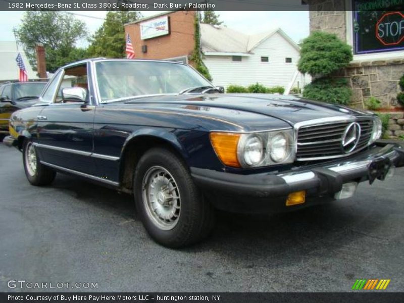 Dark Blue / Palomino 1982 Mercedes-Benz SL Class 380 SL Roadster