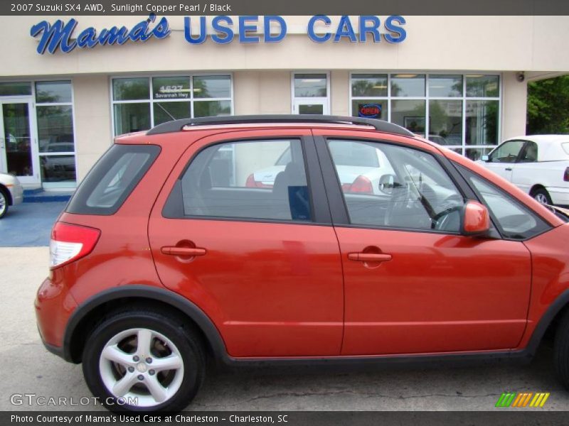 Sunlight Copper Pearl / Black 2007 Suzuki SX4 AWD