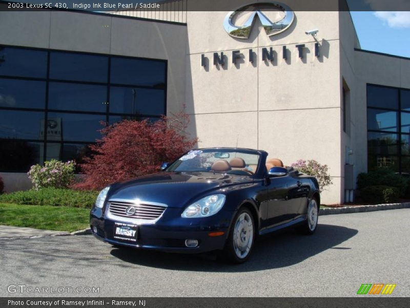 Indigo Ink Blue Pearl / Saddle 2003 Lexus SC 430