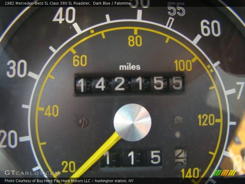 Dark Blue / Palomino 1982 Mercedes-Benz SL Class 380 SL Roadster