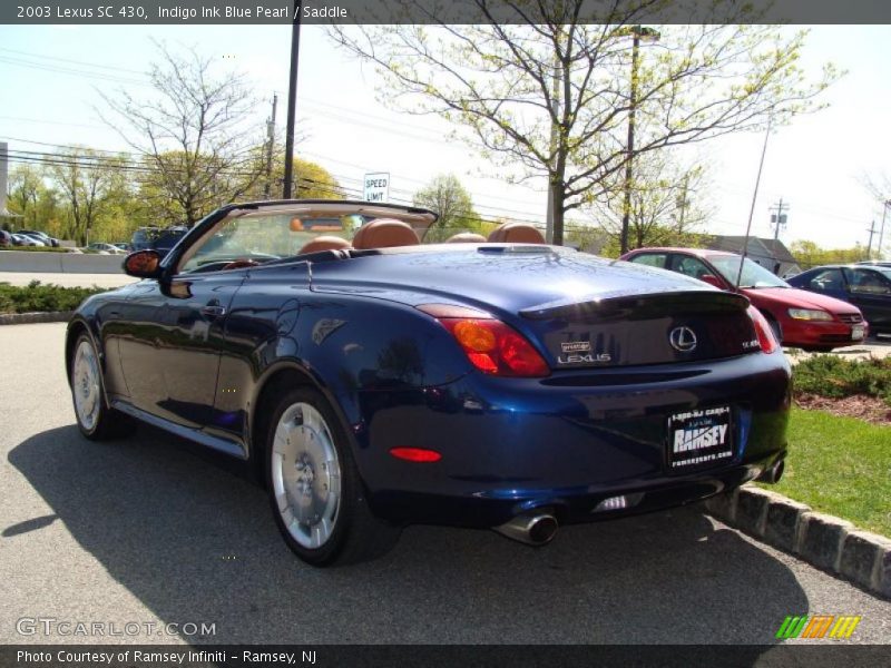 Indigo Ink Blue Pearl / Saddle 2003 Lexus SC 430