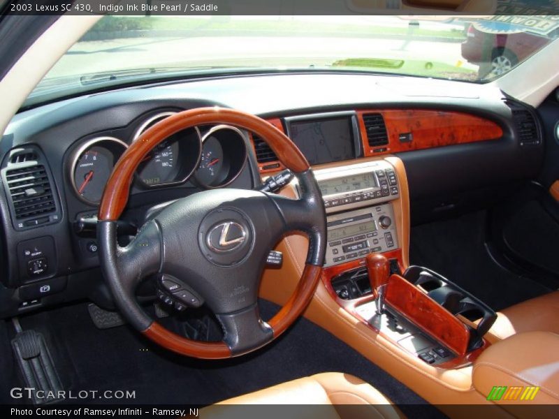 Indigo Ink Blue Pearl / Saddle 2003 Lexus SC 430