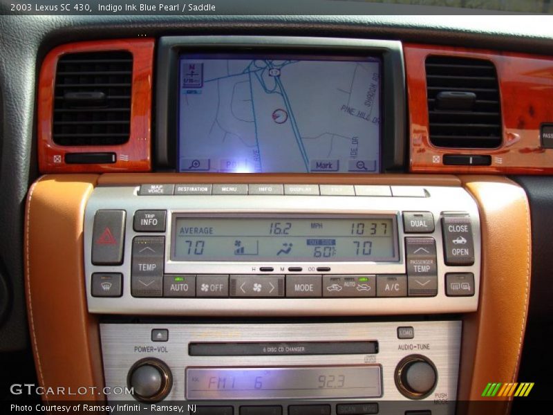 Indigo Ink Blue Pearl / Saddle 2003 Lexus SC 430
