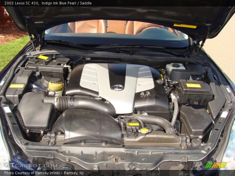 Indigo Ink Blue Pearl / Saddle 2003 Lexus SC 430