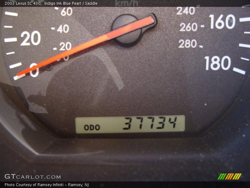 Indigo Ink Blue Pearl / Saddle 2003 Lexus SC 430