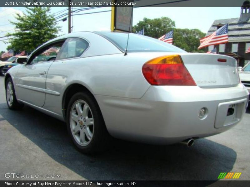 Ice Silver Pearlcoat / Black/Light Gray 2001 Chrysler Sebring LXi Coupe