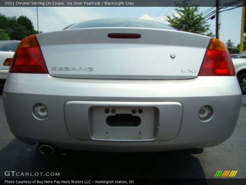 Ice Silver Pearlcoat / Black/Light Gray 2001 Chrysler Sebring LXi Coupe