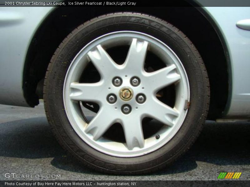 Ice Silver Pearlcoat / Black/Light Gray 2001 Chrysler Sebring LXi Coupe
