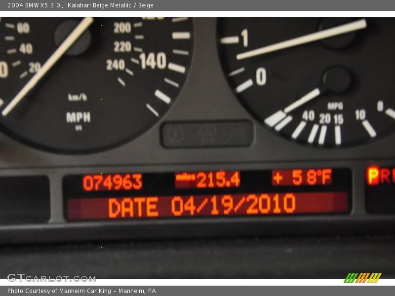 Kalahari Beige Metallic / Beige 2004 BMW X5 3.0i