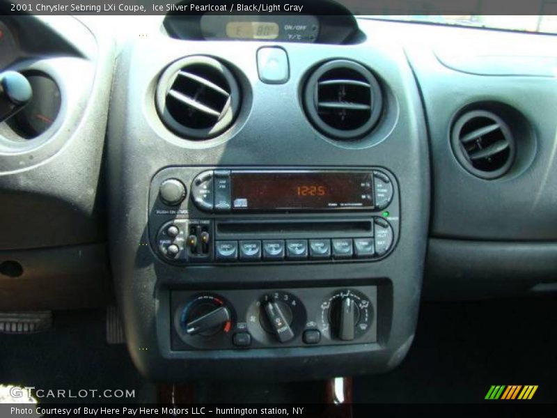 Ice Silver Pearlcoat / Black/Light Gray 2001 Chrysler Sebring LXi Coupe