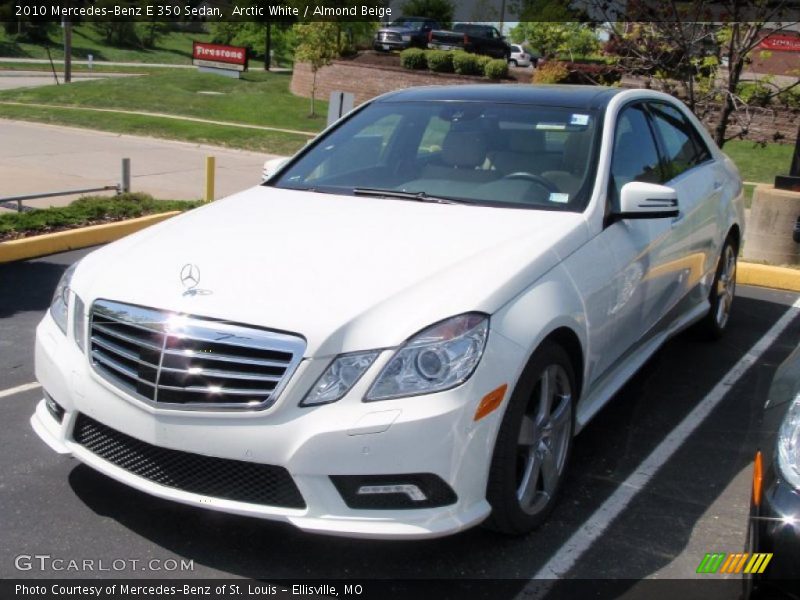 Arctic White / Almond Beige 2010 Mercedes-Benz E 350 Sedan