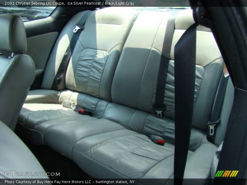 Ice Silver Pearlcoat / Black/Light Gray 2001 Chrysler Sebring LXi Coupe