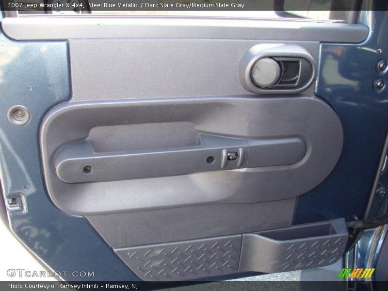 Steel Blue Metallic / Dark Slate Gray/Medium Slate Gray 2007 Jeep Wrangler X 4x4