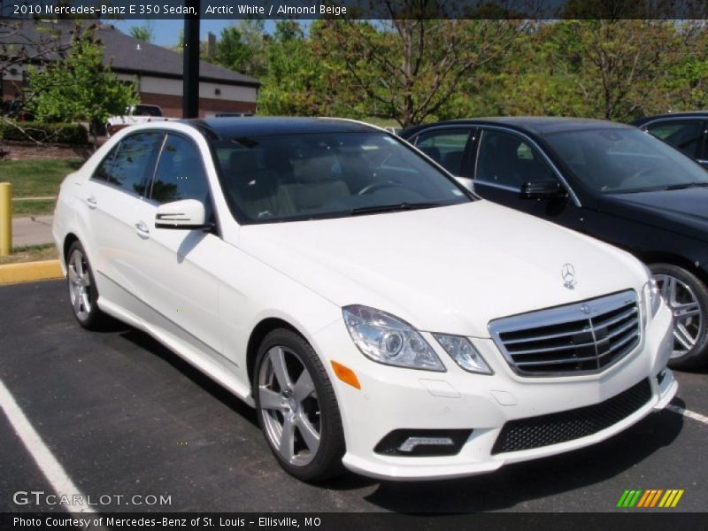 Arctic White / Almond Beige 2010 Mercedes-Benz E 350 Sedan
