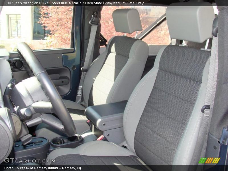 Steel Blue Metallic / Dark Slate Gray/Medium Slate Gray 2007 Jeep Wrangler X 4x4