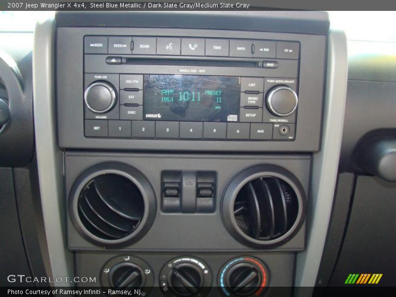 Steel Blue Metallic / Dark Slate Gray/Medium Slate Gray 2007 Jeep Wrangler X 4x4