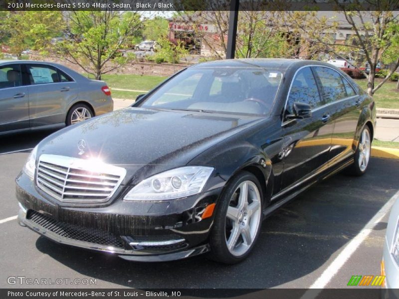 Black / Black 2010 Mercedes-Benz S 550 4Matic Sedan