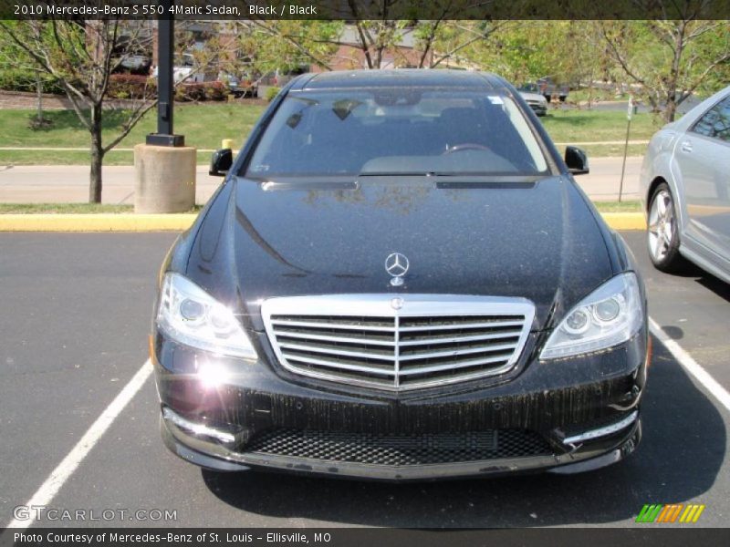 Black / Black 2010 Mercedes-Benz S 550 4Matic Sedan