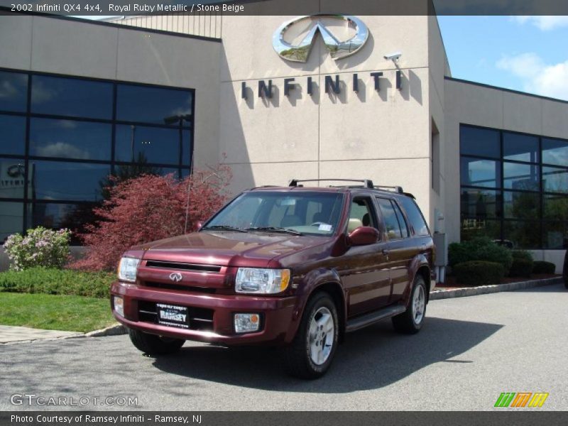 Royal Ruby Metallic / Stone Beige 2002 Infiniti QX4 4x4