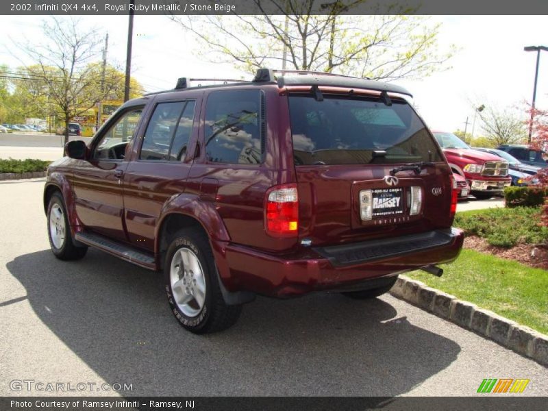 Royal Ruby Metallic / Stone Beige 2002 Infiniti QX4 4x4