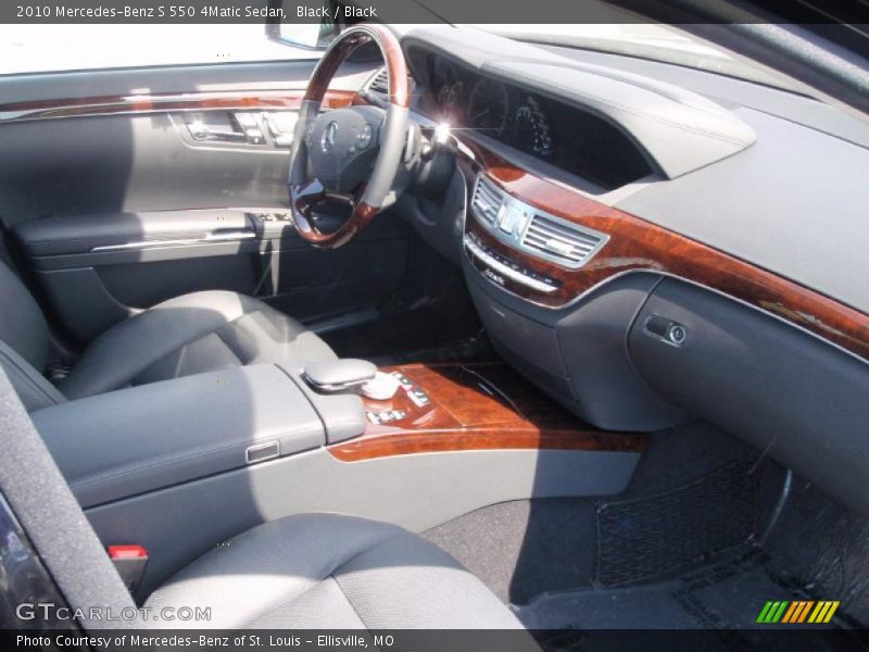 Black / Black 2010 Mercedes-Benz S 550 4Matic Sedan