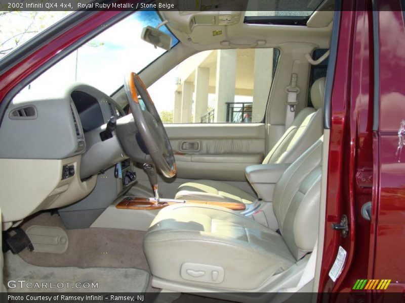 Royal Ruby Metallic / Stone Beige 2002 Infiniti QX4 4x4