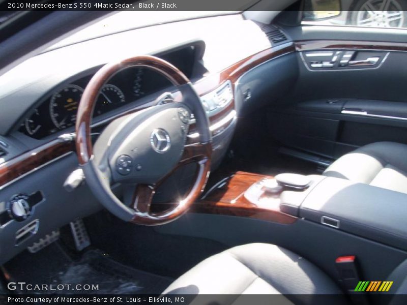Black / Black 2010 Mercedes-Benz S 550 4Matic Sedan
