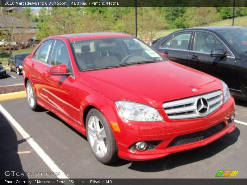 Mars Red / Almond/Mocha 2010 Mercedes-Benz C 300 Sport