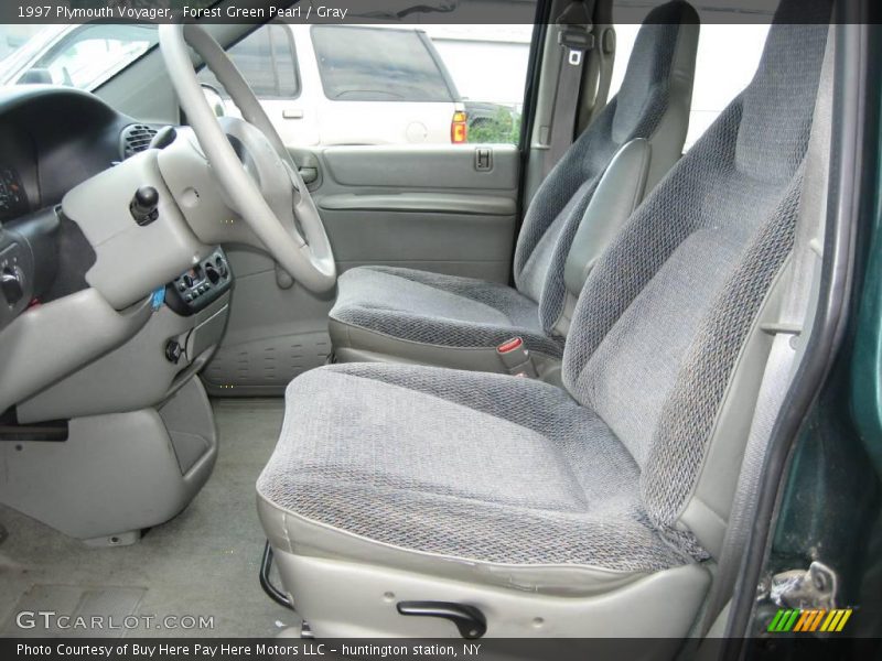 Forest Green Pearl / Gray 1997 Plymouth Voyager