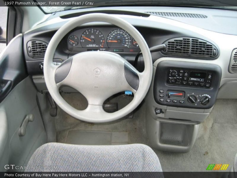 Forest Green Pearl / Gray 1997 Plymouth Voyager