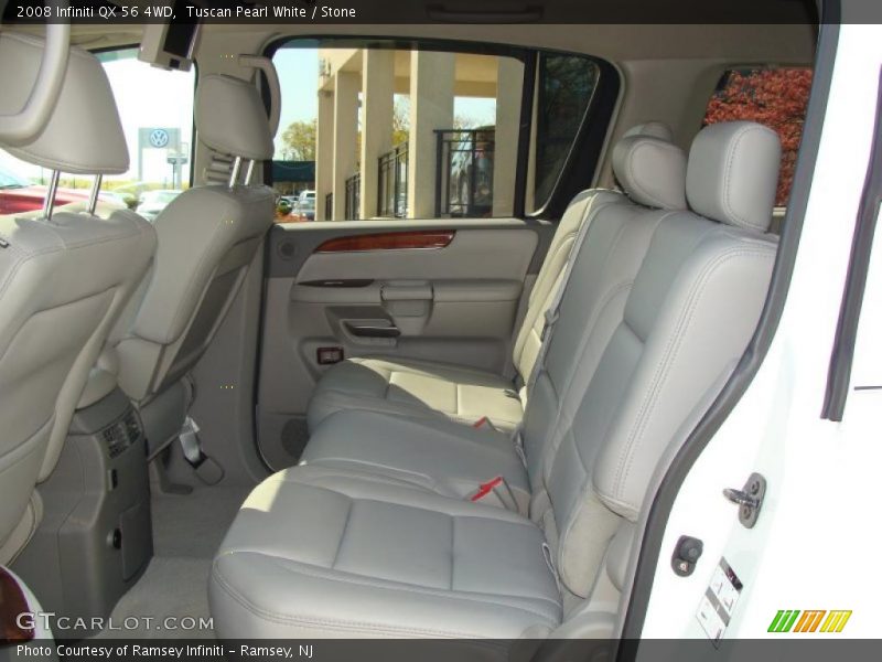 Tuscan Pearl White / Stone 2008 Infiniti QX 56 4WD
