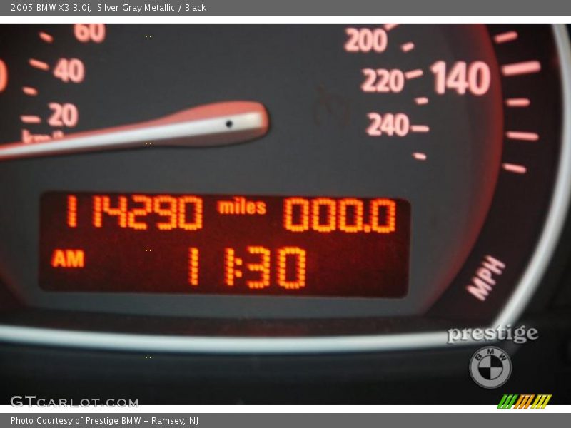 Silver Gray Metallic / Black 2005 BMW X3 3.0i
