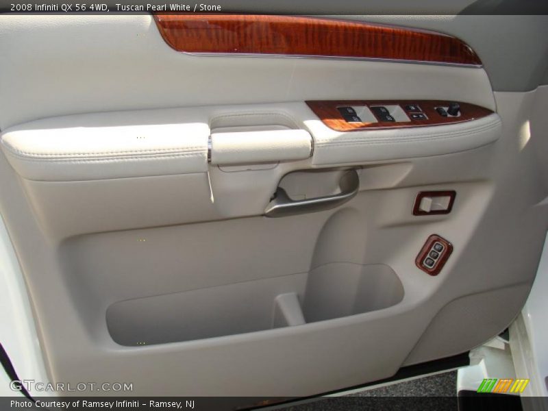 Tuscan Pearl White / Stone 2008 Infiniti QX 56 4WD