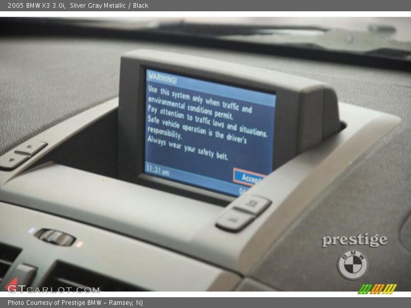 Silver Gray Metallic / Black 2005 BMW X3 3.0i