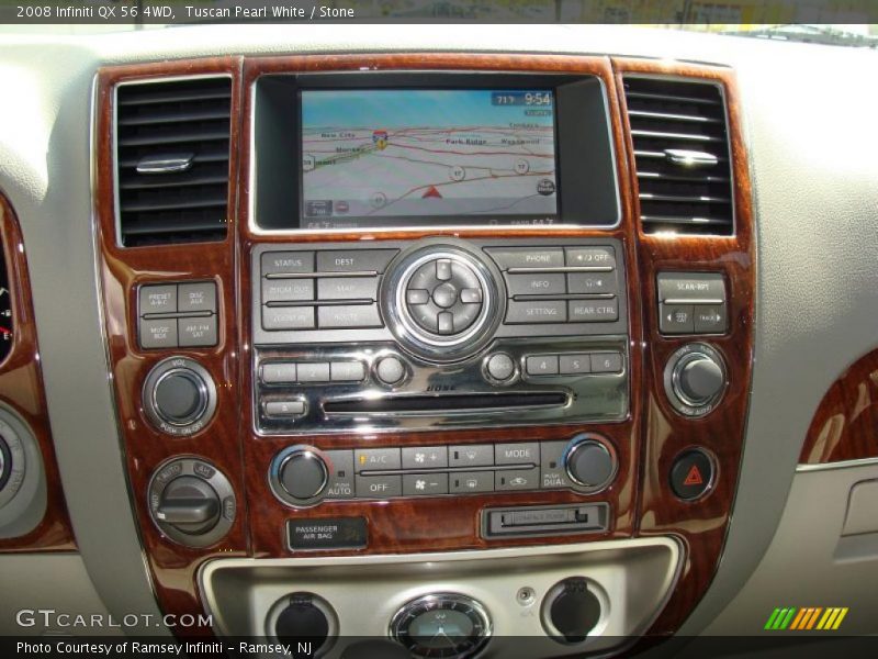Tuscan Pearl White / Stone 2008 Infiniti QX 56 4WD