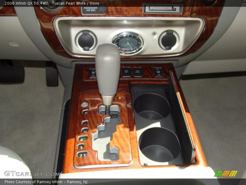 Tuscan Pearl White / Stone 2008 Infiniti QX 56 4WD