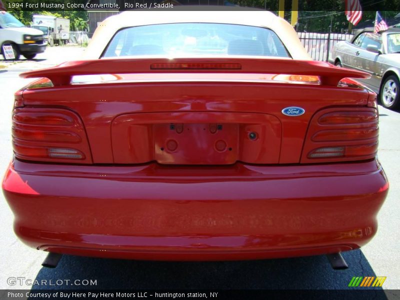 Rio Red / Saddle 1994 Ford Mustang Cobra Convertible