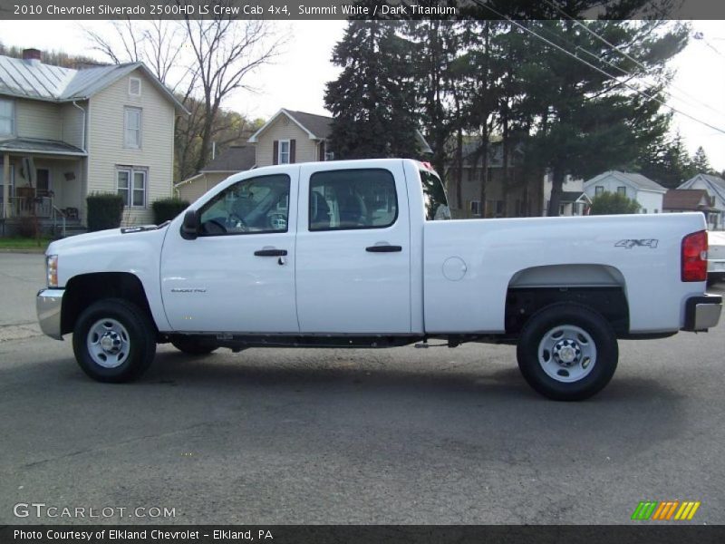 Summit White / Dark Titanium 2010 Chevrolet Silverado 2500HD LS Crew Cab 4x4