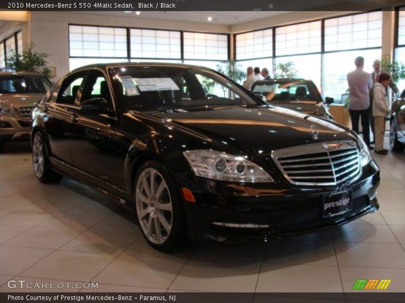 Black / Black 2010 Mercedes-Benz S 550 4Matic Sedan