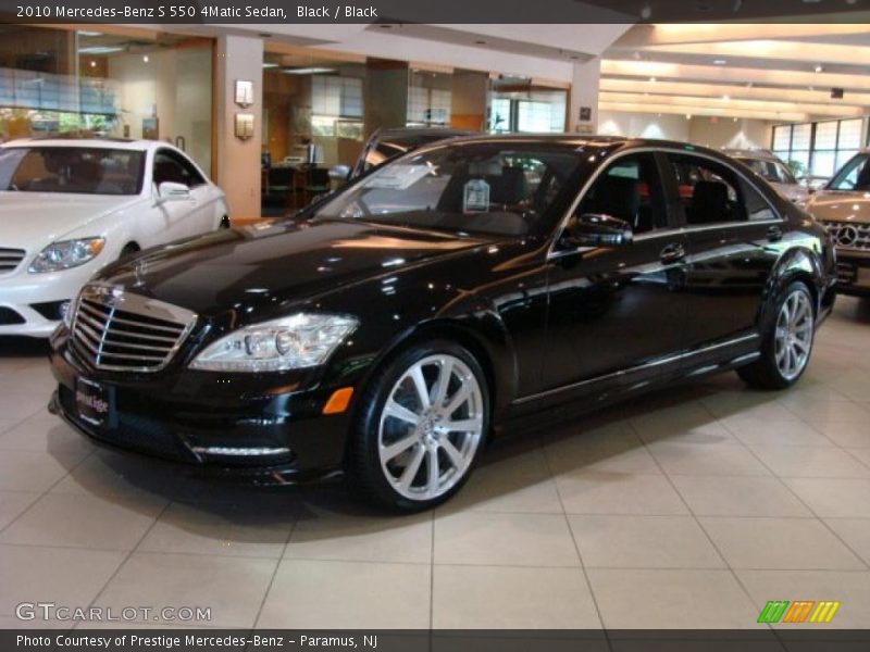 Black / Black 2010 Mercedes-Benz S 550 4Matic Sedan