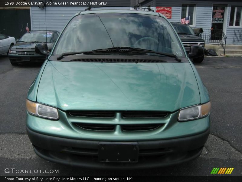 Alpine Green Pearlcoat / Mist Gray 1999 Dodge Caravan