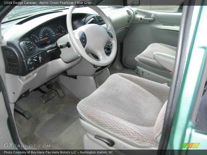 Alpine Green Pearlcoat / Mist Gray 1999 Dodge Caravan