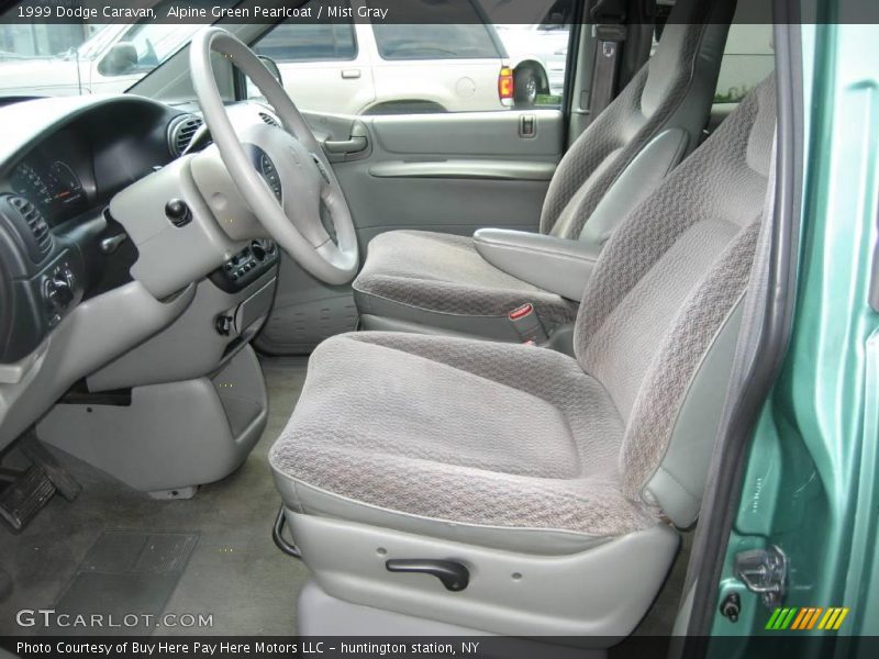 Alpine Green Pearlcoat / Mist Gray 1999 Dodge Caravan