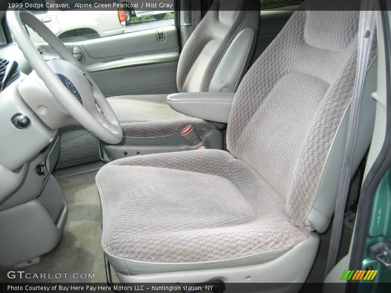Alpine Green Pearlcoat / Mist Gray 1999 Dodge Caravan