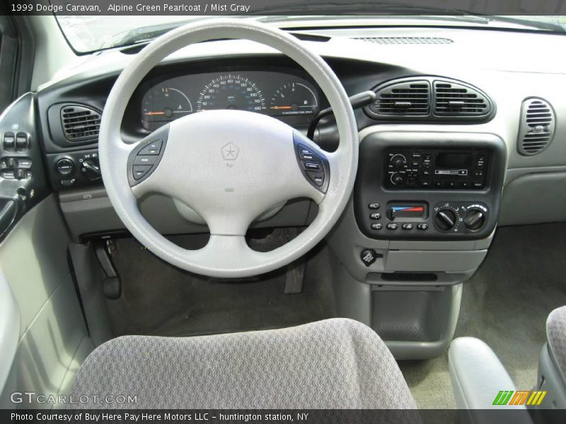 Alpine Green Pearlcoat / Mist Gray 1999 Dodge Caravan