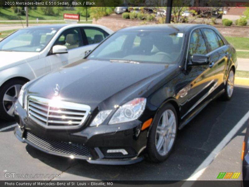 Black / Black 2010 Mercedes-Benz E 550 Sedan