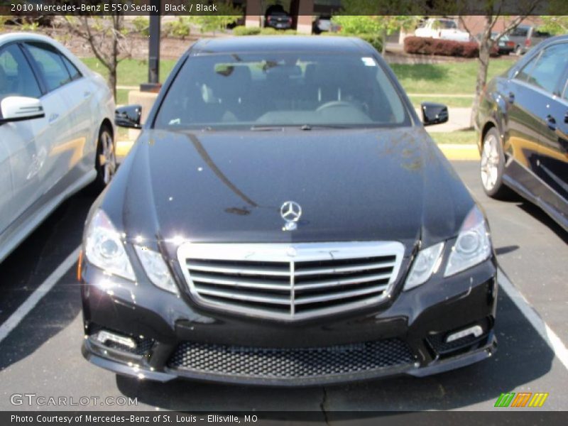 Black / Black 2010 Mercedes-Benz E 550 Sedan